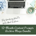 12 Month Content Prompts Archive Bundle