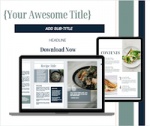 Canva Recipe Book & Social Media Templates - V1