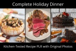 Complete Holiday Dinner Recipe & Photo PLR Pack