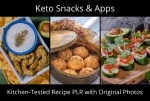 Keto Snacks & Apps Recipe & Photo PLR Pack