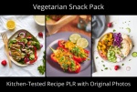 Vegetarian Recipe & Photo PLR Snack Pack