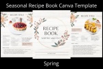 Canva Seasons Recipe Book Template - Spring