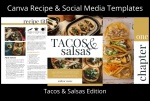 Canva Recipe Book & Social Media Templates - Tacos & Salsas