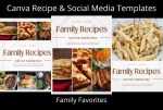 Canva Recipe Book & Social Media Templates - Family Favorites