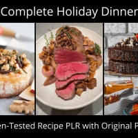 Complete Holiday Dinner Recipe & Photo PLR Pack