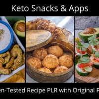 Keto Snacks & Apps Recipe & Photo PLR Pack