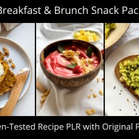 Breakfast & Brunch Recipe & Photo PLR Snack Pack