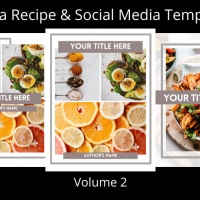 Canva Recipe Book & Social Media Templates - V2