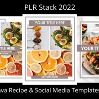 PLR Stack 2022 - Canva Recipe Book & Social Media Templates - V2