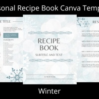 Canva Seasons Recipe Book Template - Winter