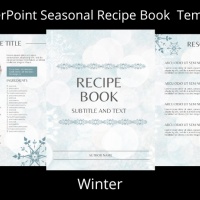 PowerPoint Seasons Recipe Book Template - Winter