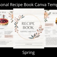 Canva Seasons Recipe Book Template - Spring