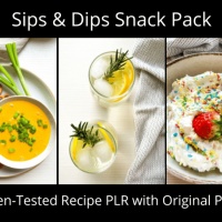 Sips & Dips Recipe & Photo PLR Snack Pack