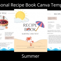 Canva Seasons Recipe Book Template - Summer