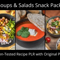 Soups & Salads Recipe & Photo PLR Snack Pack